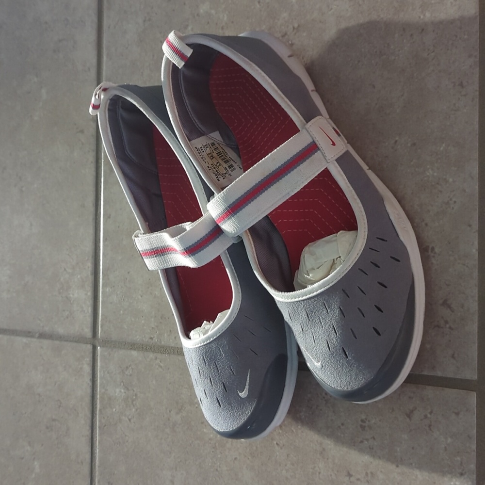 Grey Nike Mary Janes